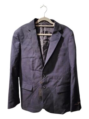 Braveman Classic Navy Single-Breasted Sport Coat Blazer